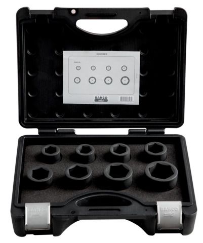 Juego de vasos Bahco 3/4" hexagonal ref K8901Z/8