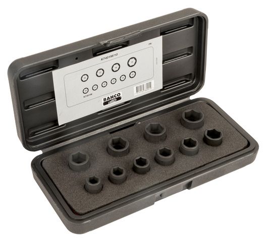 Juego de vasos Bahco Pozidriv 3/8"