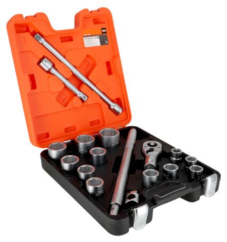 Juego de vasos Bahco 3/4" hexagonal ref SLX 17AF
