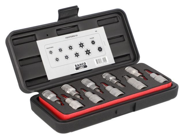 Juego de vasos Bahco 1/2" Torx ref 7809TORX/10