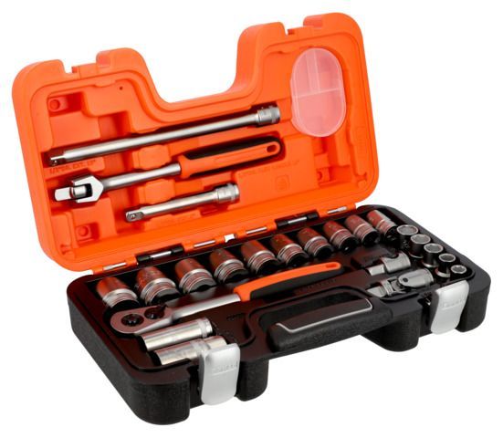 Juego de vasos Bahco 1/2" hexagonal ref S240AF