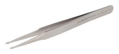 Pinzas de acero inoxidable estilo SMD 106 con puntas finas para el posicionamiento de paquetes SOT horizontales, 120 mm - 4.72"