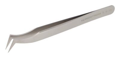 Pinzas de acero inoxidable de alta precisión estilo 6 con puntas anguladas y muy finas, 120 mm - 4,72"