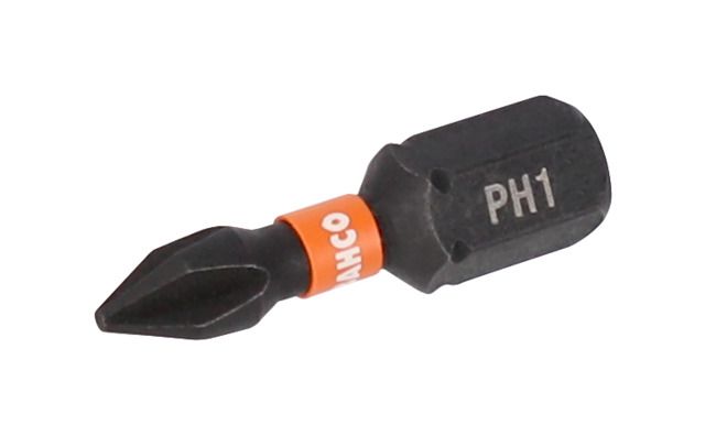Punta de destornillador Bahco 25Mm Phillips 1/4" ref 66IM/PH2-2P