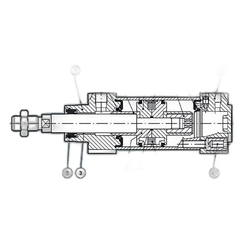Kit testata anterior completo cilindro 125 NBR new Metal Work