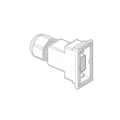 Kit conector eb80 d sub 9 PIN recto ip65 Metal Work
