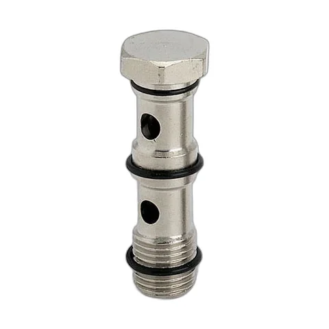 Racor tornillo doble d8 3/8 con junta Metal Work
