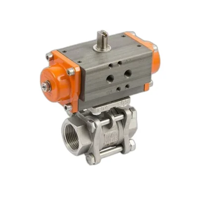 Actuador+val esf 2v 3pz INOX 3 dn80 se Metal Work